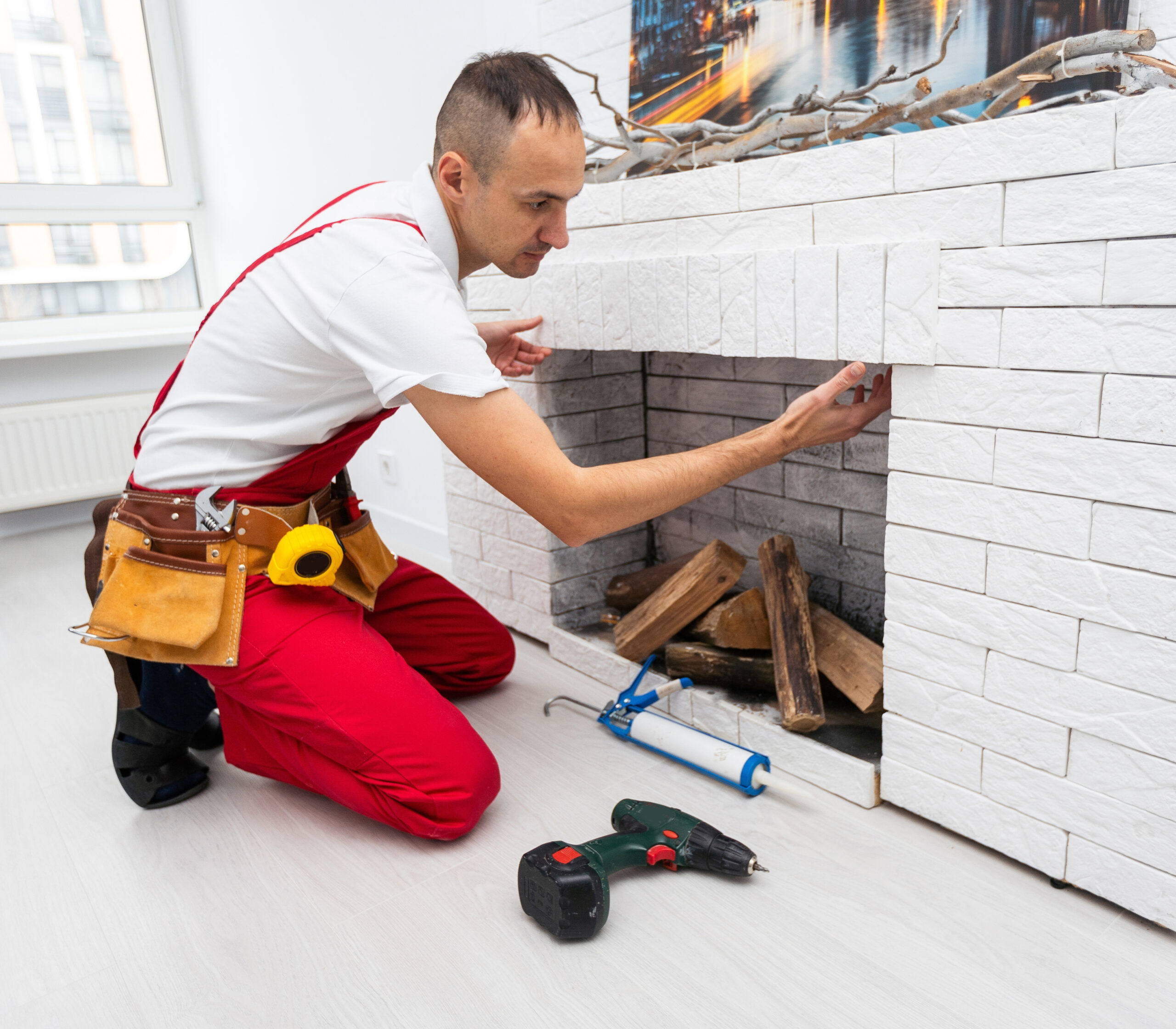 fireplace installation